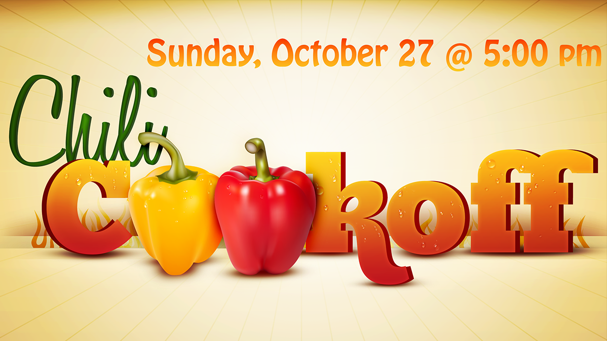 Chili cook-off October 27 at 5:00 p.m.